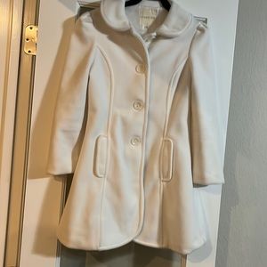Copper Key Girls Ivory coat size 7/8